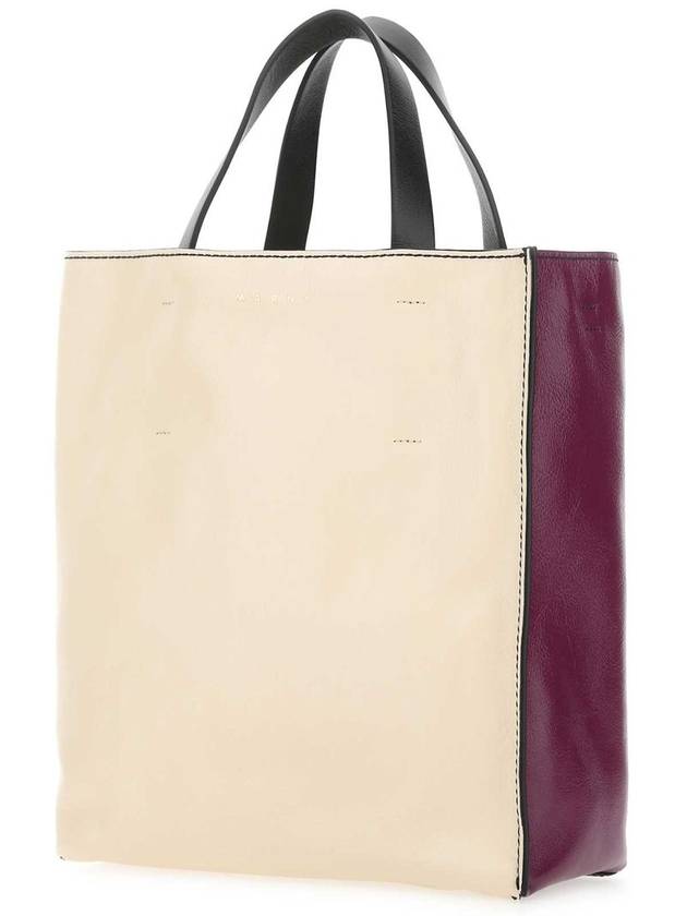 Museo Two-Tone Tote Bag Ivory - MARNI - BALAAN 3