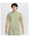 Life Short Sleeve Knit Top M Oil Green FZ6517 386 - NIKE - BALAAN 1