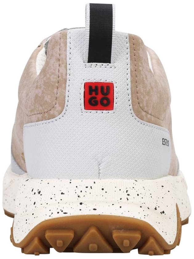 Kane Speckled Low Top Sneakers Beige - HUGO BOSS - BALAAN 4