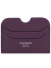 Silver Logo Card Wallet Violet Purple - ACNE STUDIOS - BALAAN 2