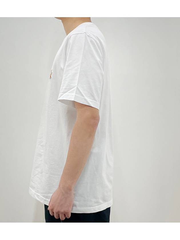 Speedy Fox Patch Comfort Short Sleeve T-Shirt White - MAISON KITSUNE - BALAAN 5