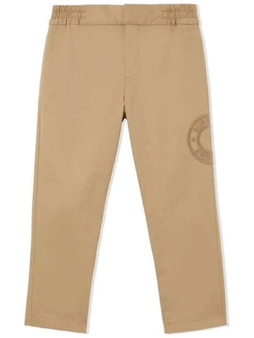 Kids Circle Logo Cotton Pants 8063417 Outlet Italy - BURBERRY - BALAAN 1