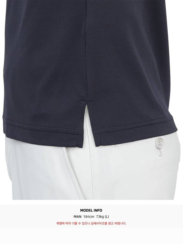 Golf Wear Polo Long Sleeve T-Shirt G00556 157 - HYDROGEN - BALAAN 9
