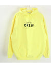 CREW Printing Hooded Top Yellow - BALENCIAGA - BALAAN.