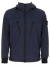 Skin Touch Nylon TC Hooded Jacket Navy - STONE ISLAND - BALAAN 2