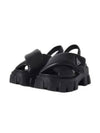 Monolith Padded Nappa Leather Sandals Black - PRADA - BALAAN 2