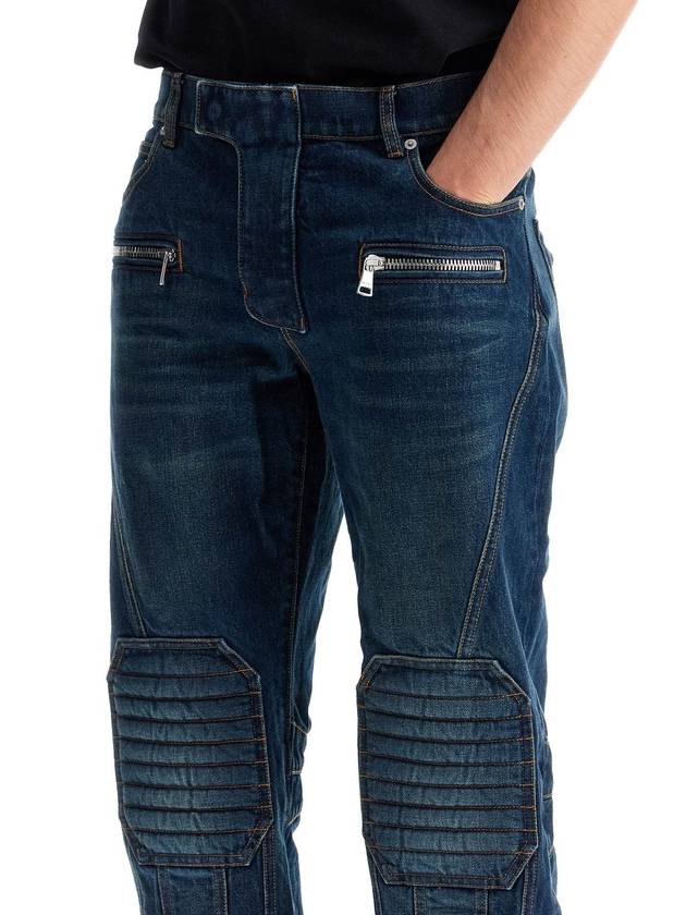 straight leg biker jeans - BALMAIN - BALAAN 4