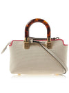 By The Way Small Canvas Tote Bag Red White - FENDI - BALAAN 4