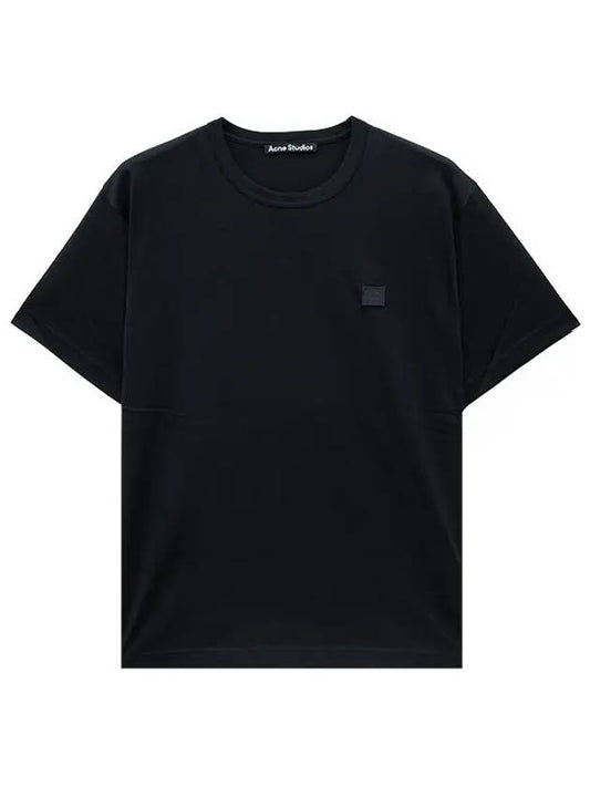 Face Logo Crew Neck Short Sleeve T-Shirt Black - ACNE STUDIOS - BALAAN 2