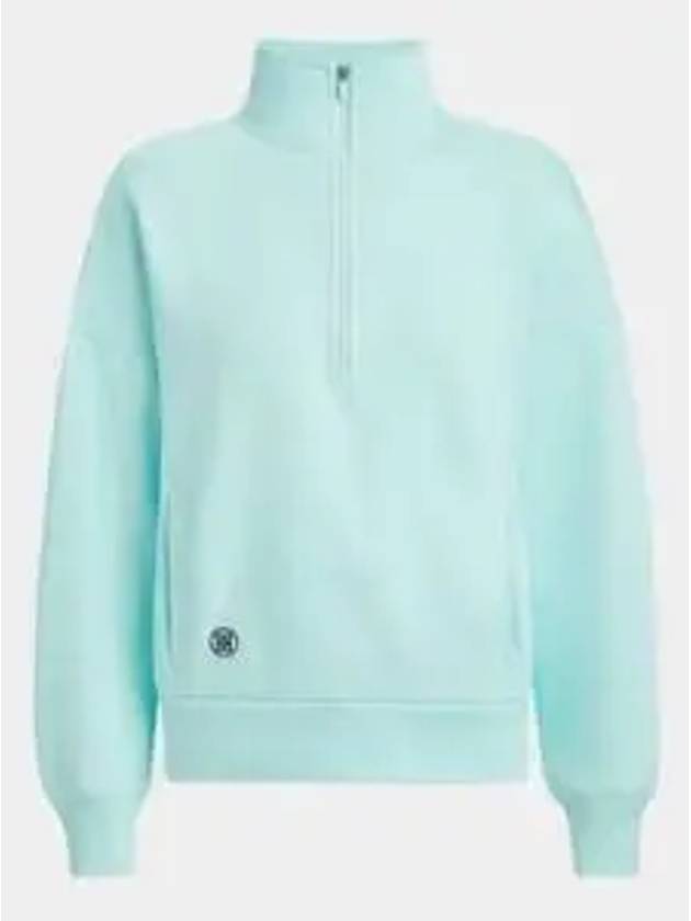 PRAY FRENCH TERRY QRT ZIP BOXY PULLOVER GLM000028 DAYBREAK Women s Golf Two Quarter - G/FORE - BALAAN 1