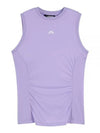 Hanna Logo Round Neck Sleeveless Sand Verbena - J.LINDEBERG - BALAAN 2