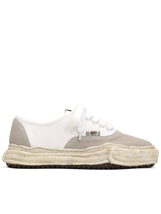 24SS BAKER OG sole canvas suede low top sneakers A12FW729 WHITE - MIHARA YASUHIRO - BALAAN 1