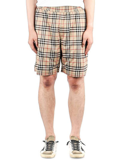 Vintage Check Technical Twill Shorts Beige - BURBERRY - BALAAN 2