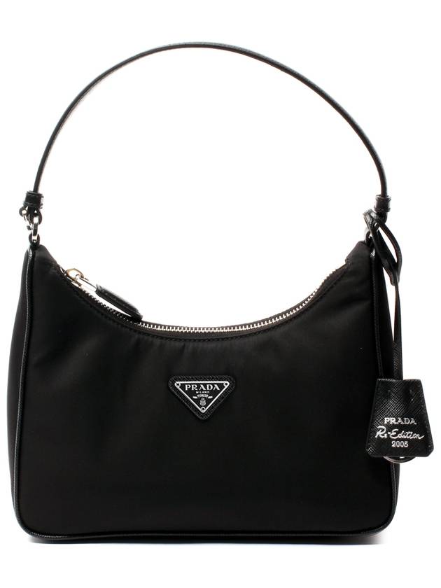 Re-Edition 2005 Silver Logo Re-Nylon Saffiano Mini Bag Black - PRADA - BALAAN 2