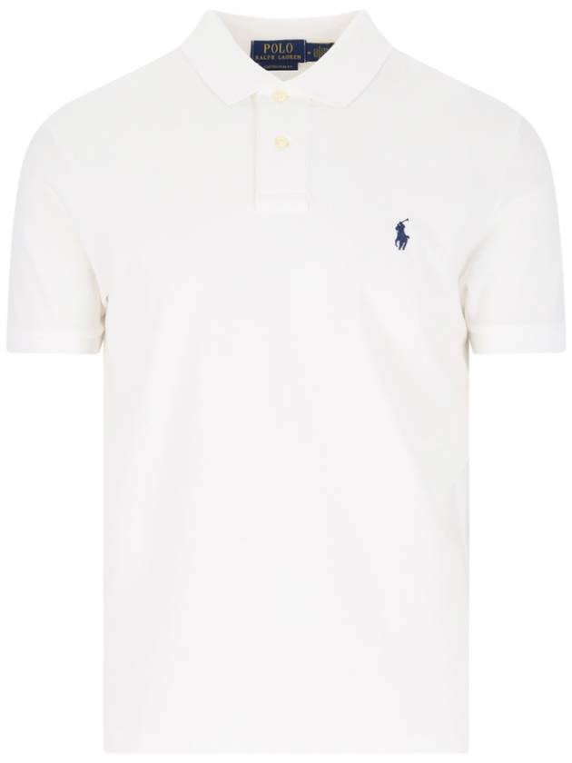 Men's Embroidered Logo PK Shirt White - POLO RALPH LAUREN - BALAAN 2