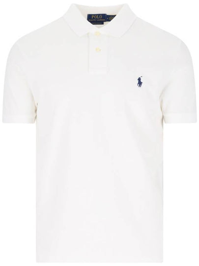 Men's Embroidered Logo PK Shirt White - POLO RALPH LAUREN - BALAAN 2