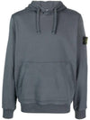 Signature Logo Patch Hoodie Grey - STONE ISLAND - BALAAN 1