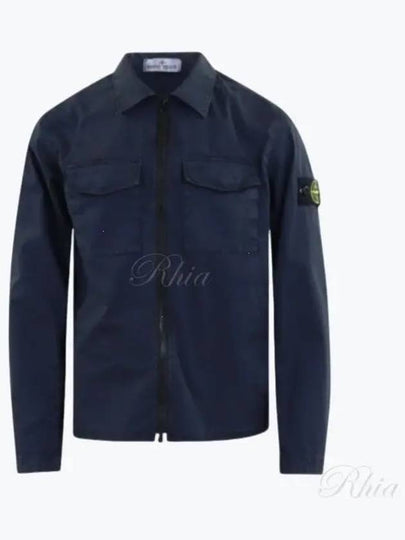 Kids Waffen Patch Zip up Jacket Navy - STONE ISLAND - BALAAN 2