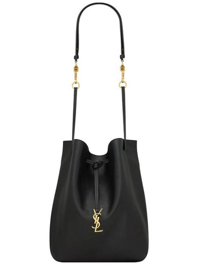 Paris VII Pochon Lambskin Tote Bag Black - SAINT LAURENT - BALAAN 2