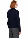 Hector 4-Bar Crewneck Pullover Merino Wool Knit Top Navy - THOM BROWNE - BALAAN 4