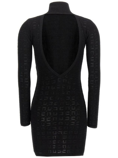 Elisabetta Franchi Openwork Logo Dress - ELISABETTA FRANCHI - BALAAN 2