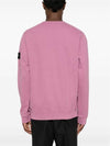 Wappen Patch Crew Neck Cotton Sweatshirt Pink - STONE ISLAND - BALAAN 6