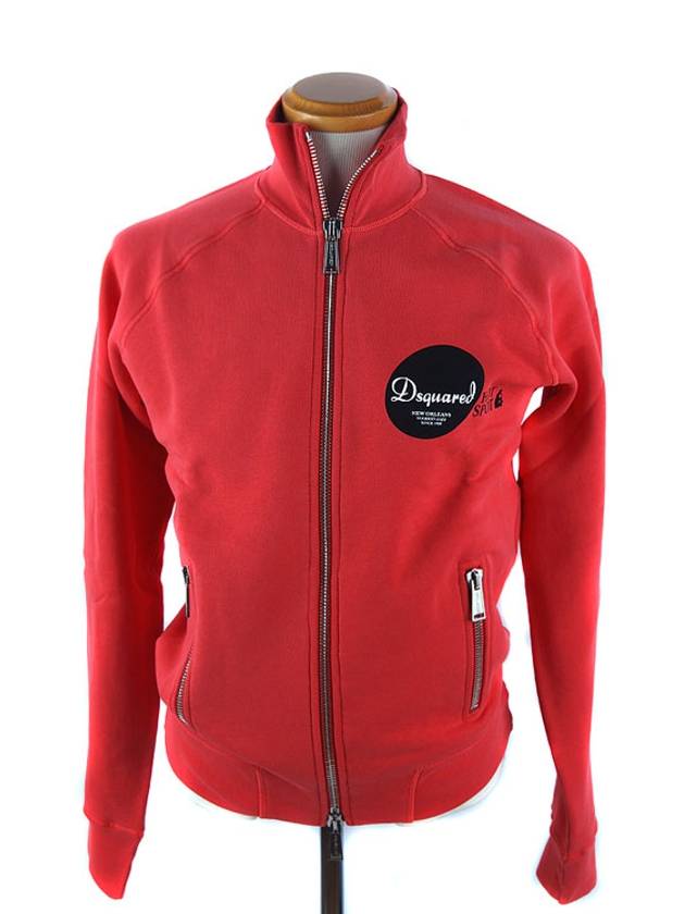 High Neck Zip Up Jacket Red - DSQUARED2 - BALAAN 3