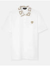 Men's Medusa Greca Short Sleeve Polo Shirt White - VERSACE - BALAAN 2