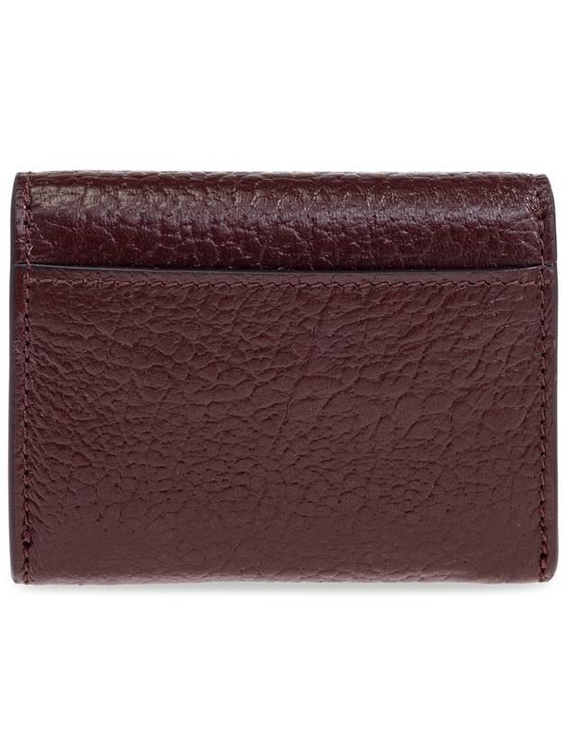 Alexander McQueen Leather Wallet, Women's, Burgundy - ALEXANDER MCQUEEN - BALAAN 3