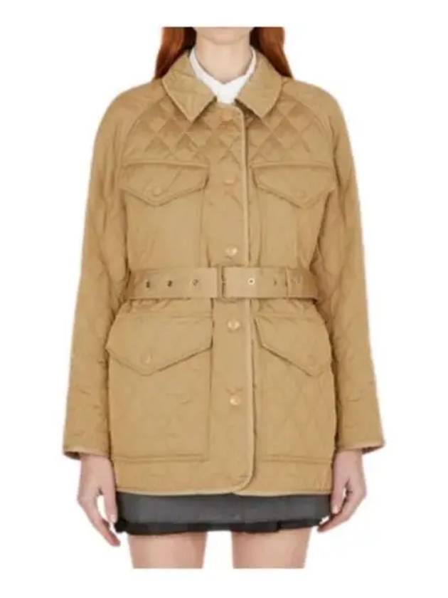 Women's Kemble Diamond Quilted Jacket Beige - BURBERRY - BALAAN 2