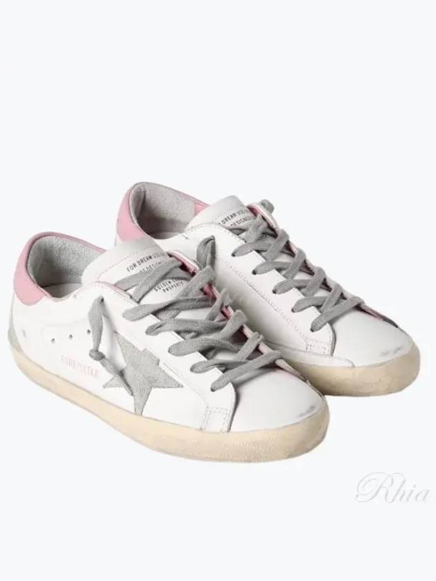 Superstar White Pink Heel Tab Sneakers - GOLDEN GOOSE - BALAAN 2