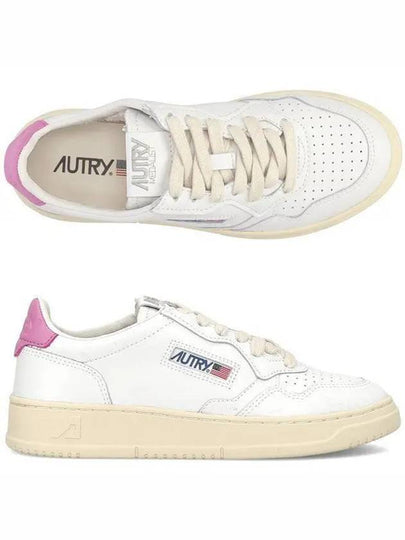 Medalist Pink Tab Low Top Sneakers White - AUTRY - BALAAN 2