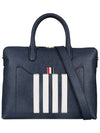 Pebble Grain 4-bar Briefcase Navy - THOM BROWNE - 3