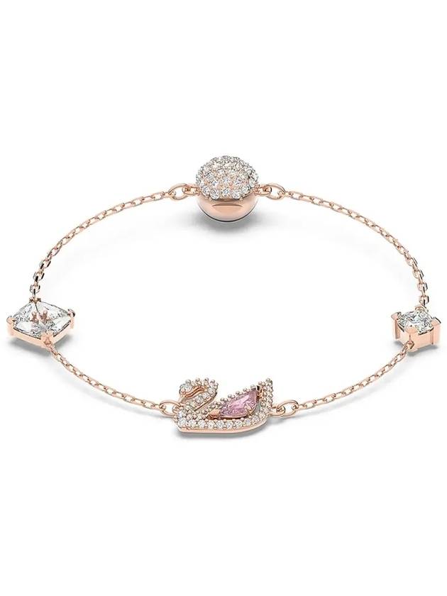 Swan Magnetic Closure Bracelet Pink Rose Gold - SWAROVSKI - BALAAN 4