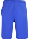 Logo Print Shorts Blue - J.LINDEBERG - BALAAN 2