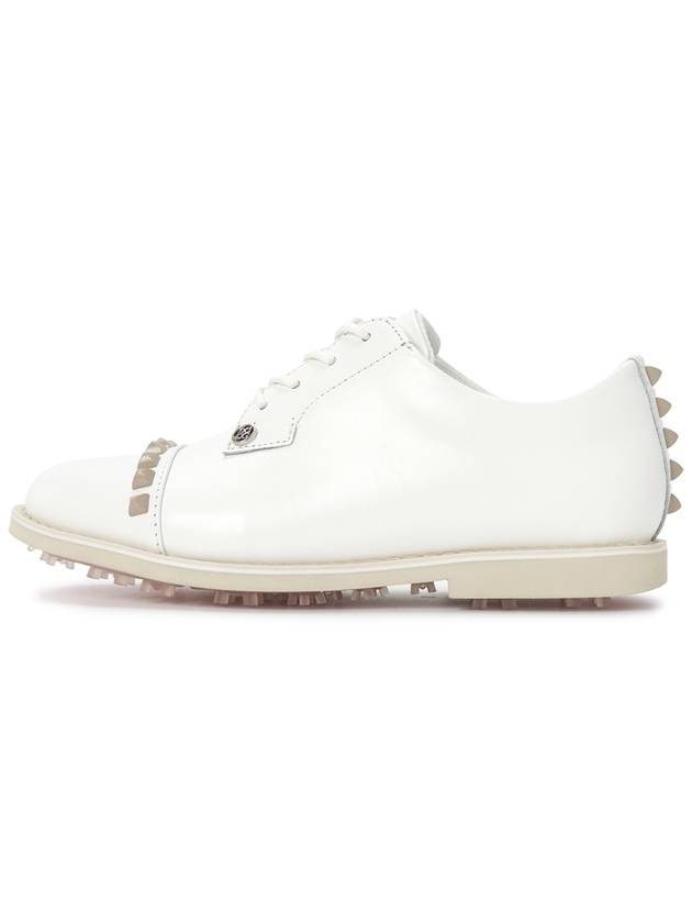 Women's Gallivanter Studded Cap Toe Spike Shoes White - G/FORE - BALAAN 5