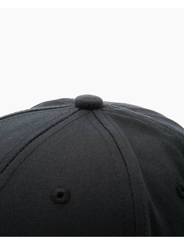 Logo Patch Cotton Ball Cap Black - STONE ISLAND - BALAAN 7