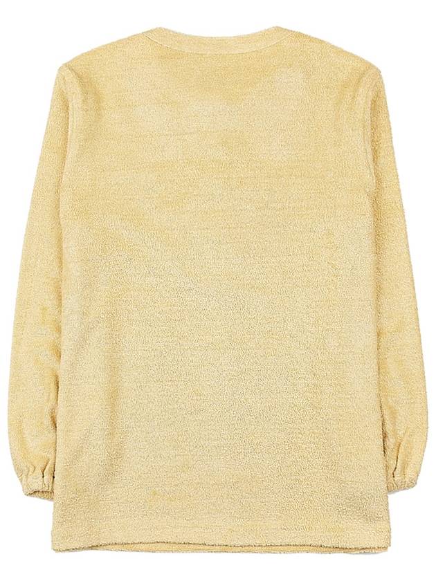 Panarea Henley Jumper Cotton Linen Knit Top Pineapple Sorbet - LORO PIANA - BALAAN 3