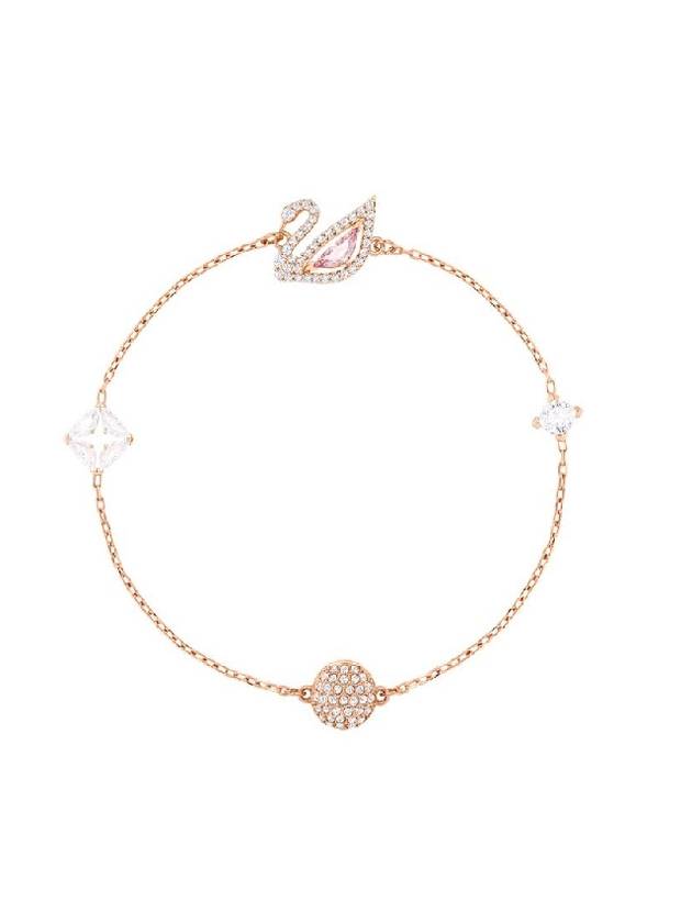 Swan Magnetic Closure Bracelet Pink Rose Gold - SWAROVSKI - BALAAN 1