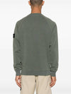 Logo Patch Crew Neck Sweatshirt Musk - STONE ISLAND - BALAAN 5