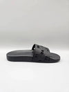 Rubber GG Slippers Black - GUCCI - BALAAN 6