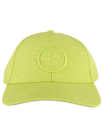 19FW 711599175 V0051 Wappen Patch Blend Ball Cap Lime Hat TEO - STONE ISLAND - BALAAN 1