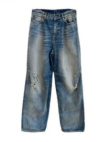 Distressed cotton denim pants 270592 - R13 - BALAAN 1