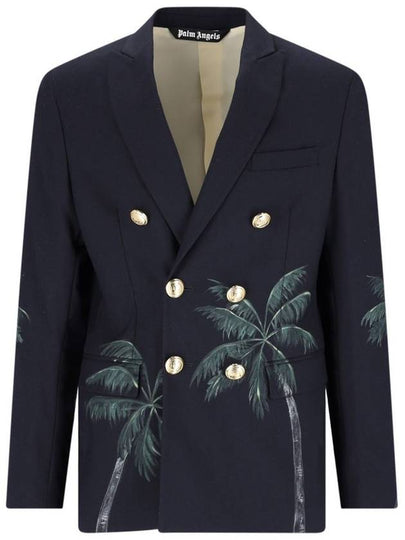 23 ss Print Double-breasted Jacket PMEN023S23FAB0024655 B0710241219 - PALM ANGELS - BALAAN 2