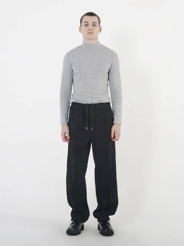 Essential Wool Half Neck Knit Grey - CHANCE'S NOI - BALAAN 5