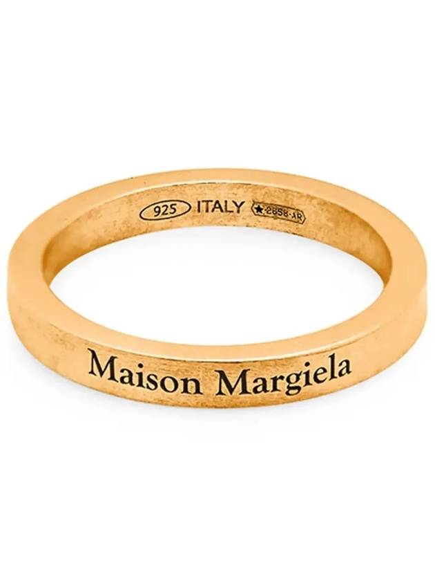 Engraving Logo Palladium Ring Gold - MAISON MARGIELA - BALAAN 4