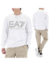 EA7 Logo Series Crew Neck Sweatshirt White - EMPORIO ARMANI - BALAAN 2