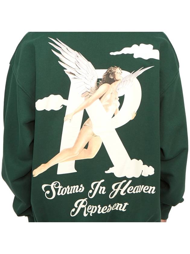 Storms In Heaven Sweatshirt Racing Green - REPRESENT - BALAAN 10