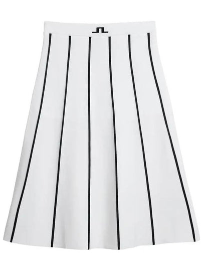 Women's Sally Knitted A Line Skirt White - J.LINDEBERG - BALAAN 2