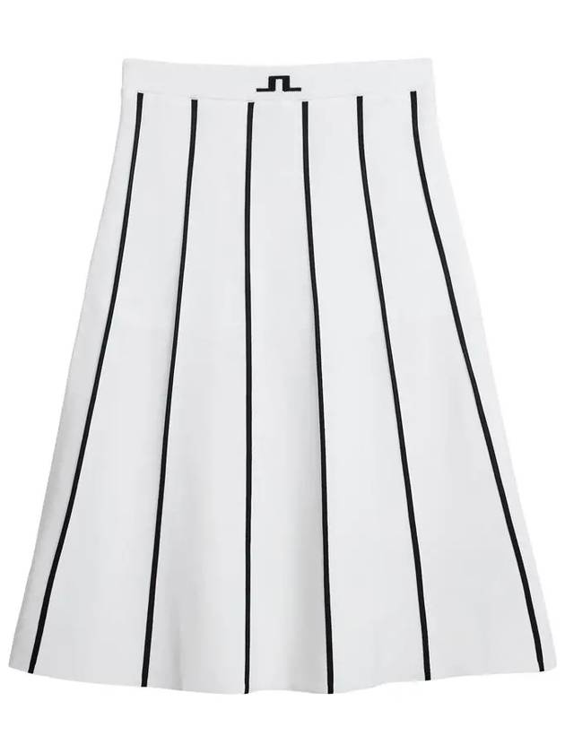 Women's Sally Knitted A Line Skirt White - J.LINDEBERG - BALAAN 3